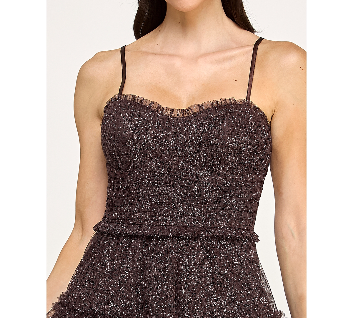 pear culture Juniors' Emma V-Neck Strappy Dress