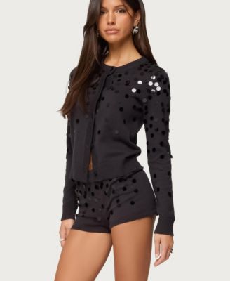 Women's Cierra Sequin Knit Cardigan