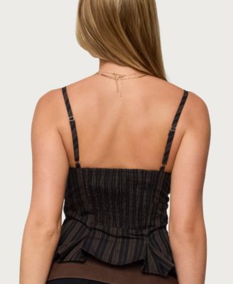 Women's Kiya Striped Peplum Top