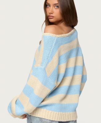Women's Tracie Striped Oversized Sweater