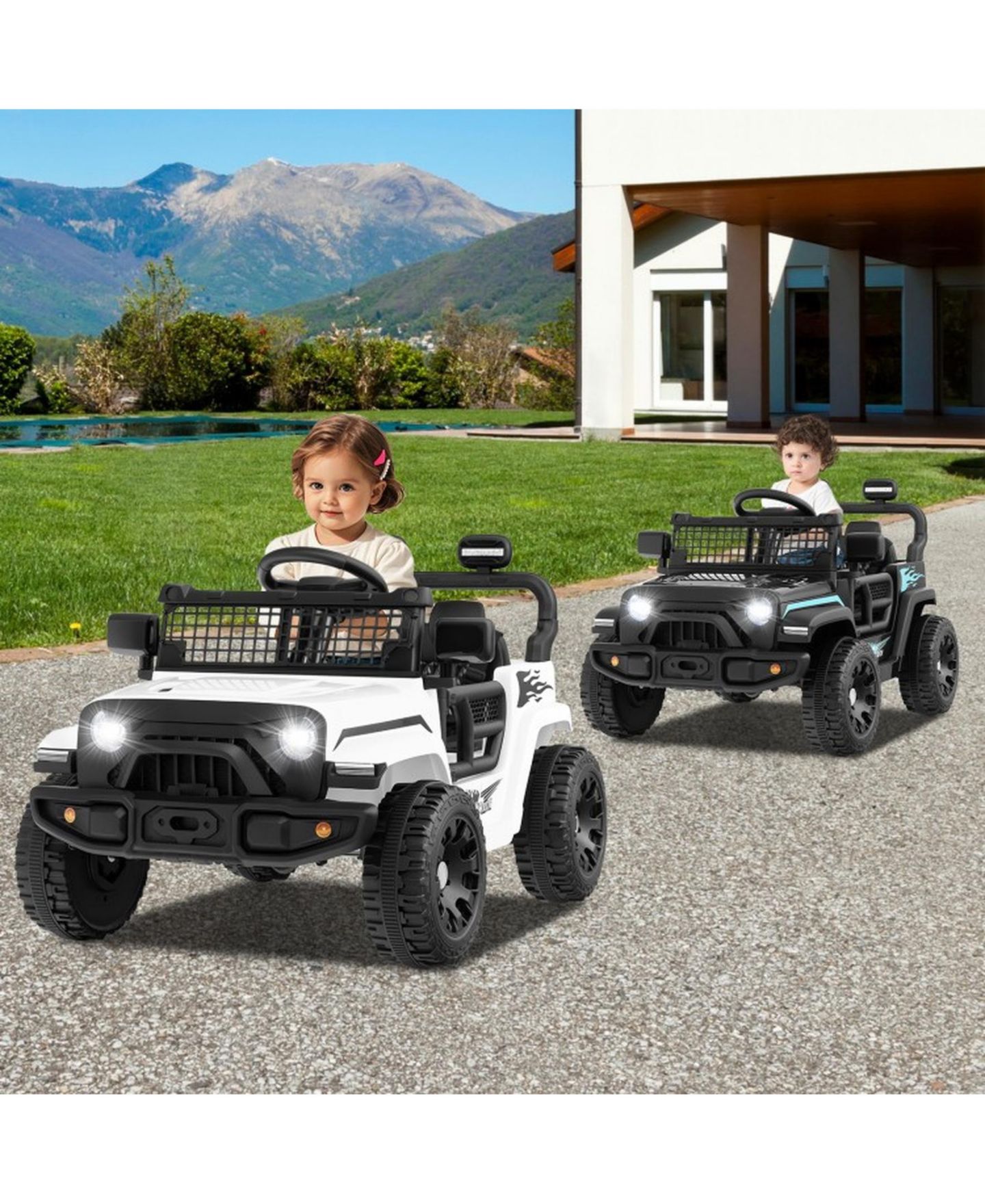 Детская игрушка SUGIFT 12V Battery Powered Ride-On Truck, 1 Seat, Ages 3+, цвет: Белый — фото 2