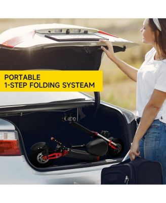 All-Terrain Beast Electric Scooter with 2000W Dual Motor, 40 MPH & 50-Mile Range | Foldable Design for Easy Storage