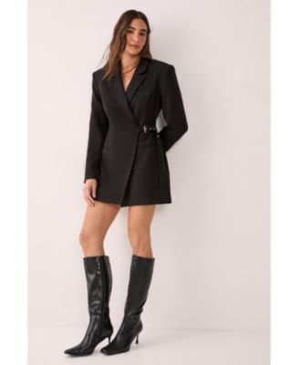 Women's Shoulder Pad Blazer Dress