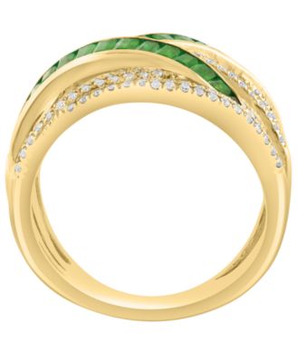 Diamond (3/8 ct. t.w.) and Multi-Gemstones (1-3/4 ct. t.w.) Ring in 14k Yellow Gold (also in Rose Gold and White Gold)