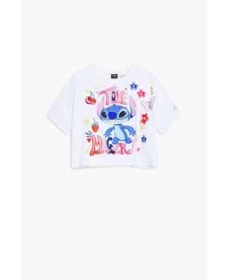 Girls Girls's Stitch cropped T-shirt