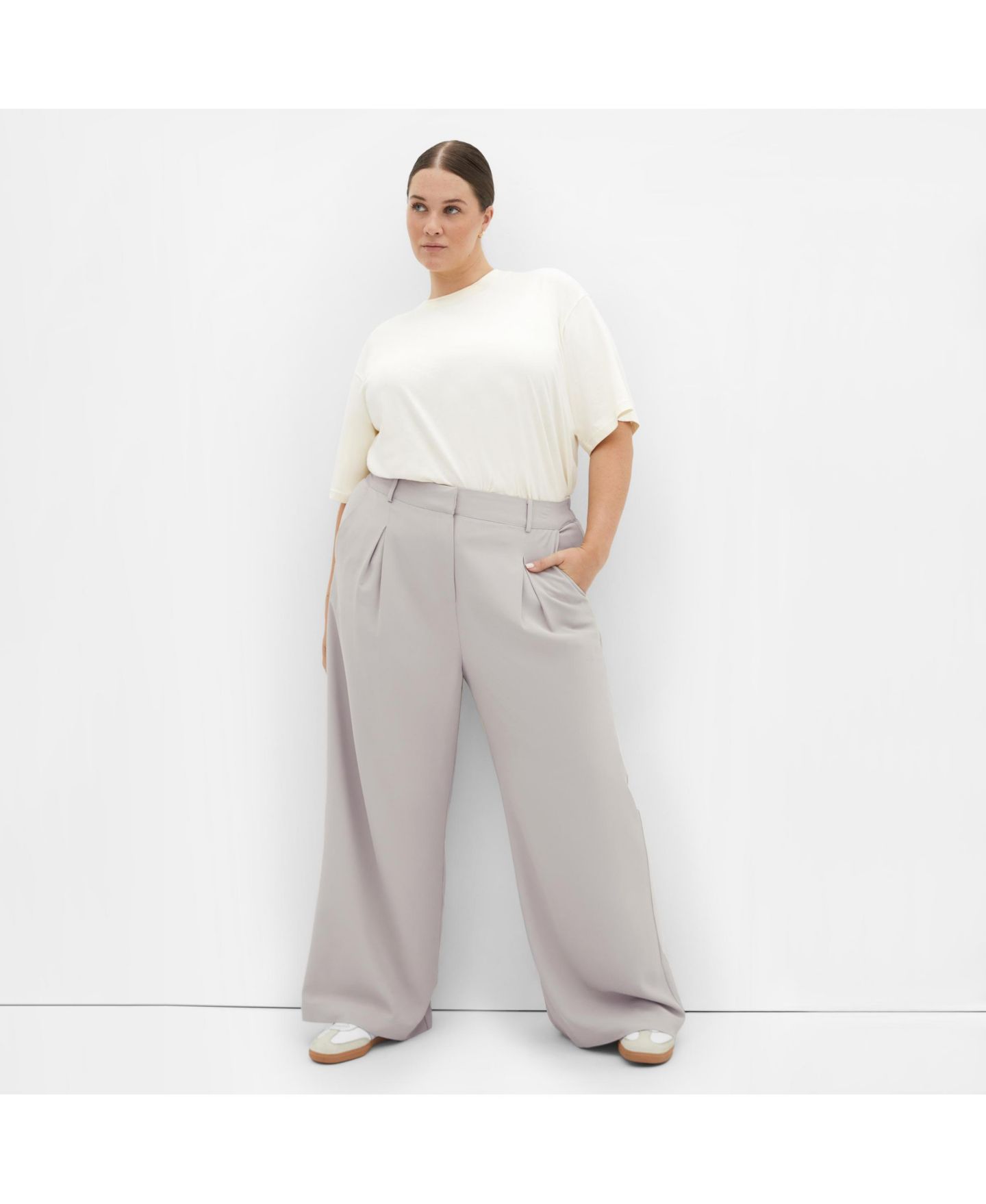 Женские брюки CITY CHIC Plus Size Jordan, цвет: Серый — фото 3