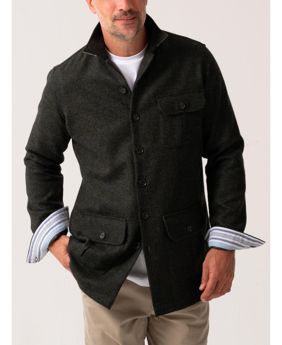 Koy Clothing Men's Long Sleeve Wool Shirt-Jacket