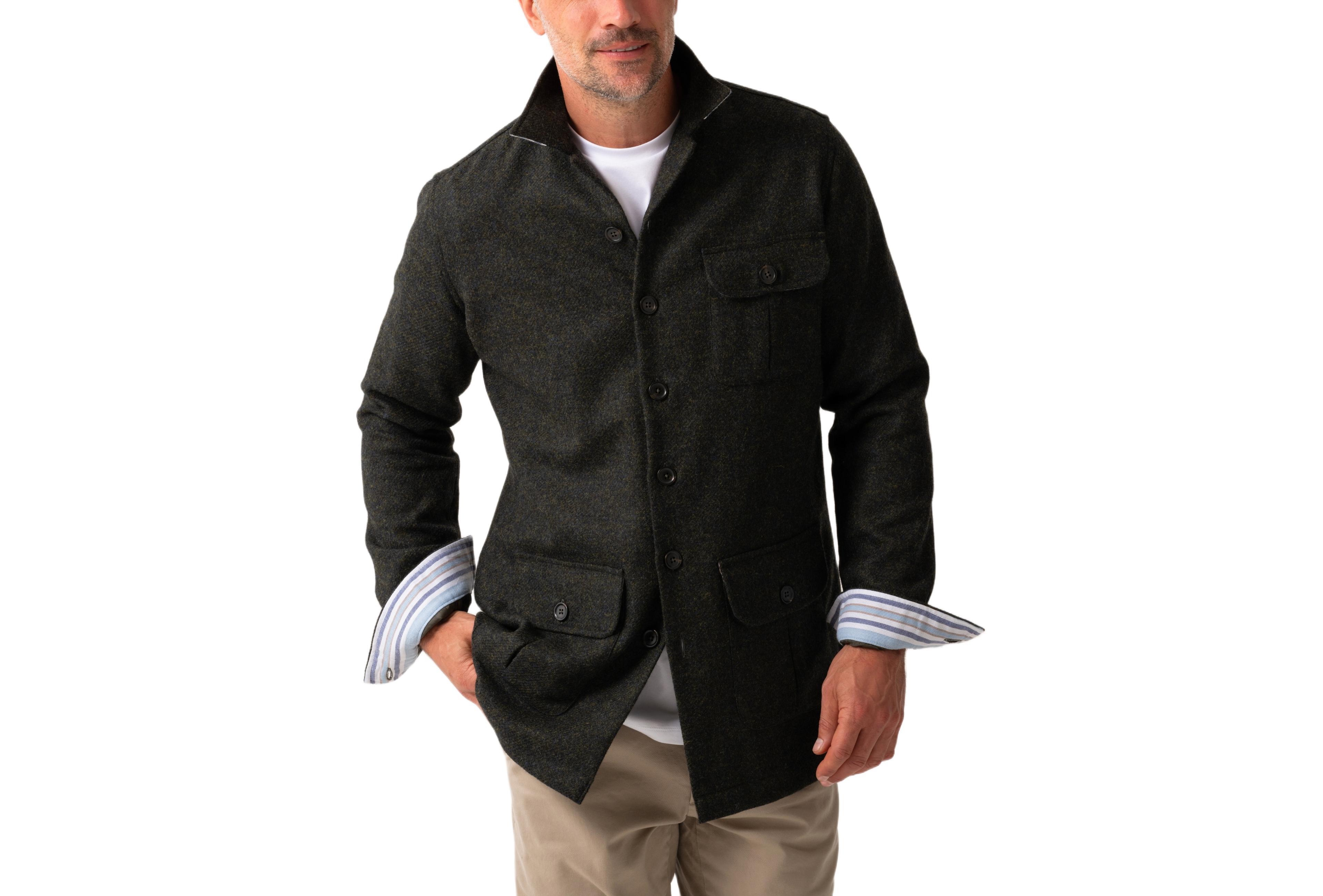 Koy Clothing Long Sleeve Wool Shirt-Jacket