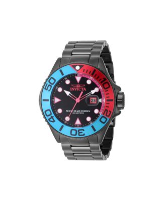 Men's 48614 Grand Diver Quartz 3 Hand Black Dial Watch