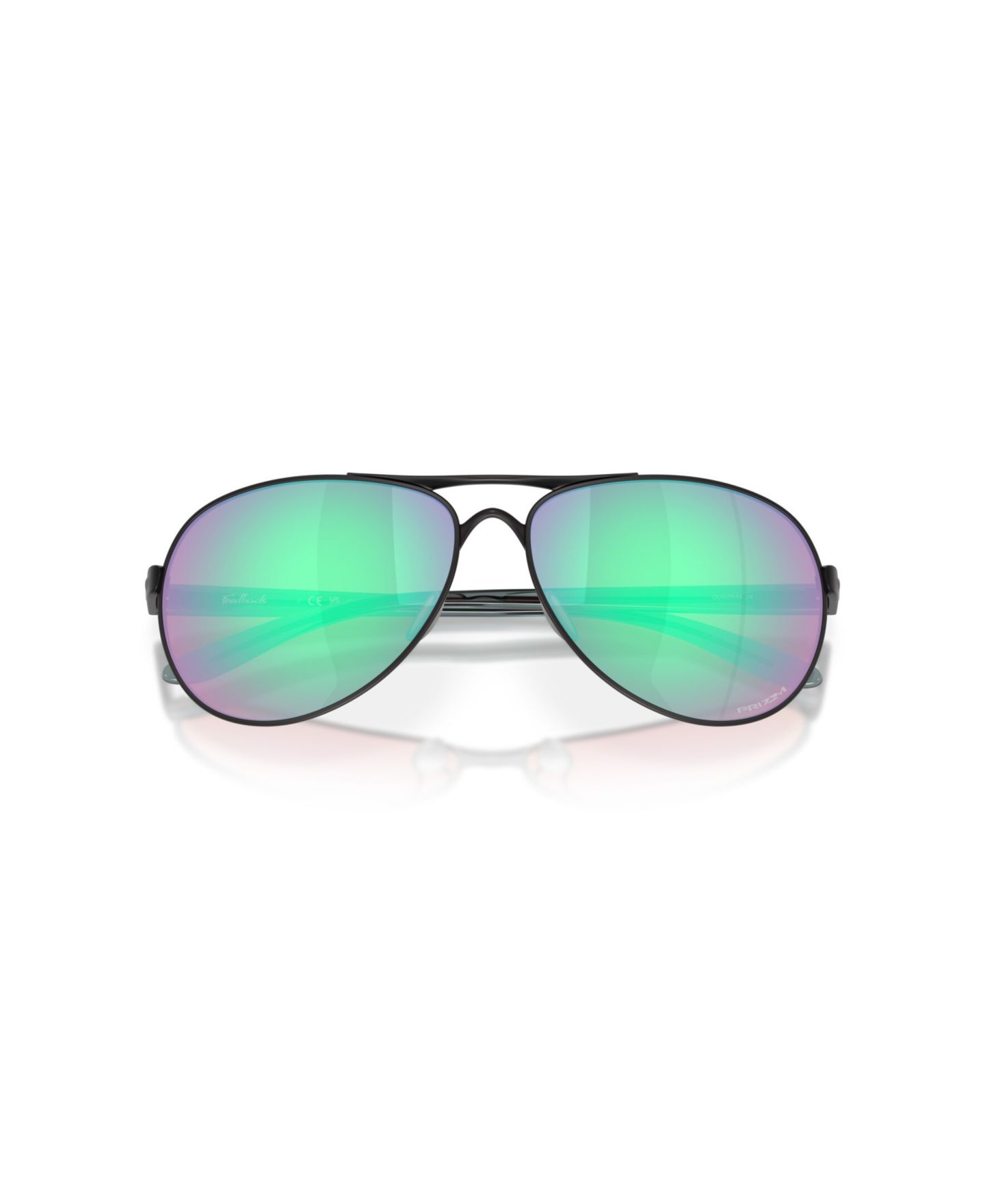 Женские солнцезащитные очки Oakley Round Sunglasses, Feedback OO4079, цвет: Атласный чёрный — фото 6