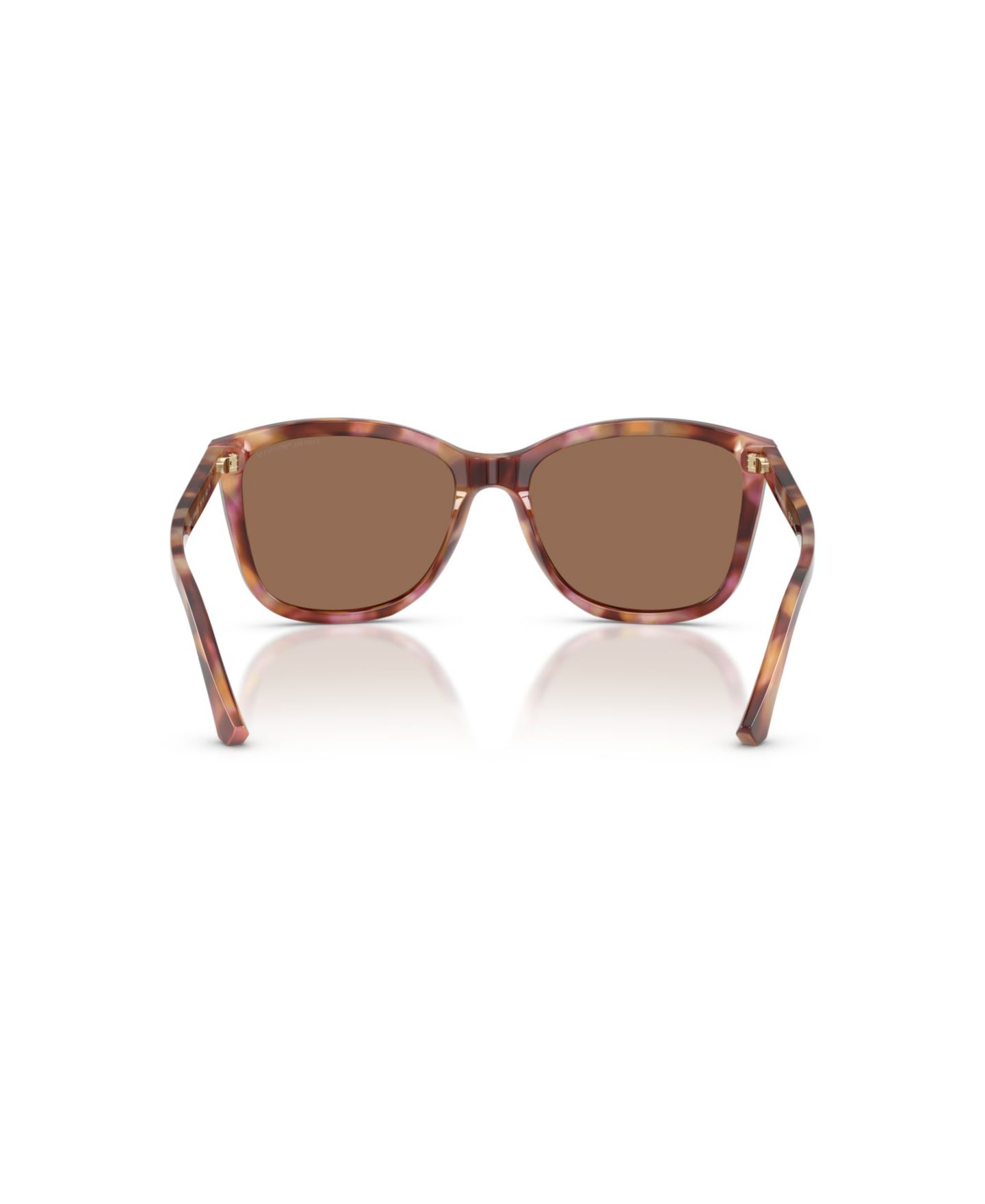 Женские солнцезащитные очки Emporio Armani Square Sunglasses, EA4060, цвет: Блестящий гавана красный — фото 9