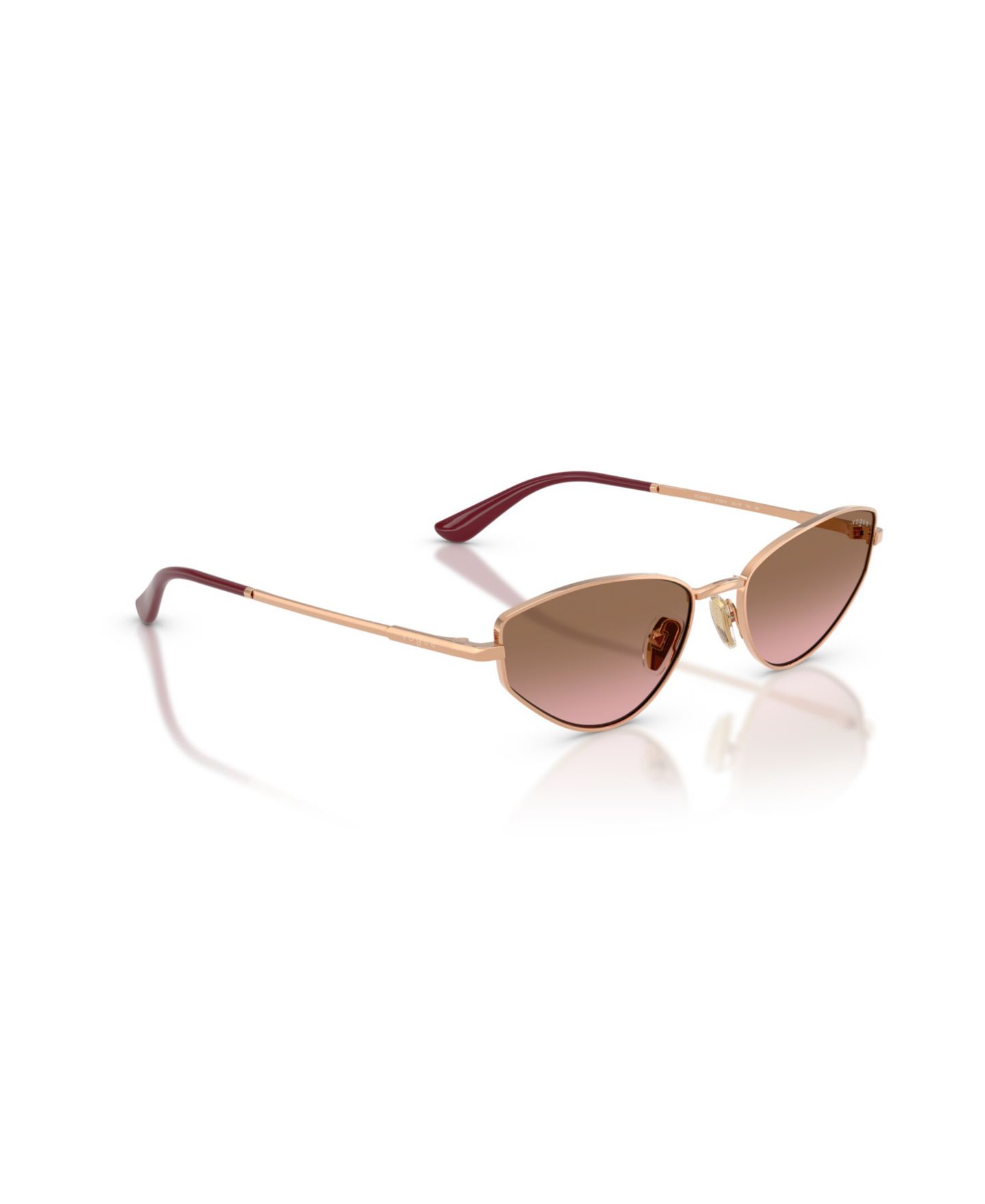 Женские солнцезащитные очки Vogue Eyewear Cat Eye Sunglasses, VO4339S, цвет: Золотой — фото 16