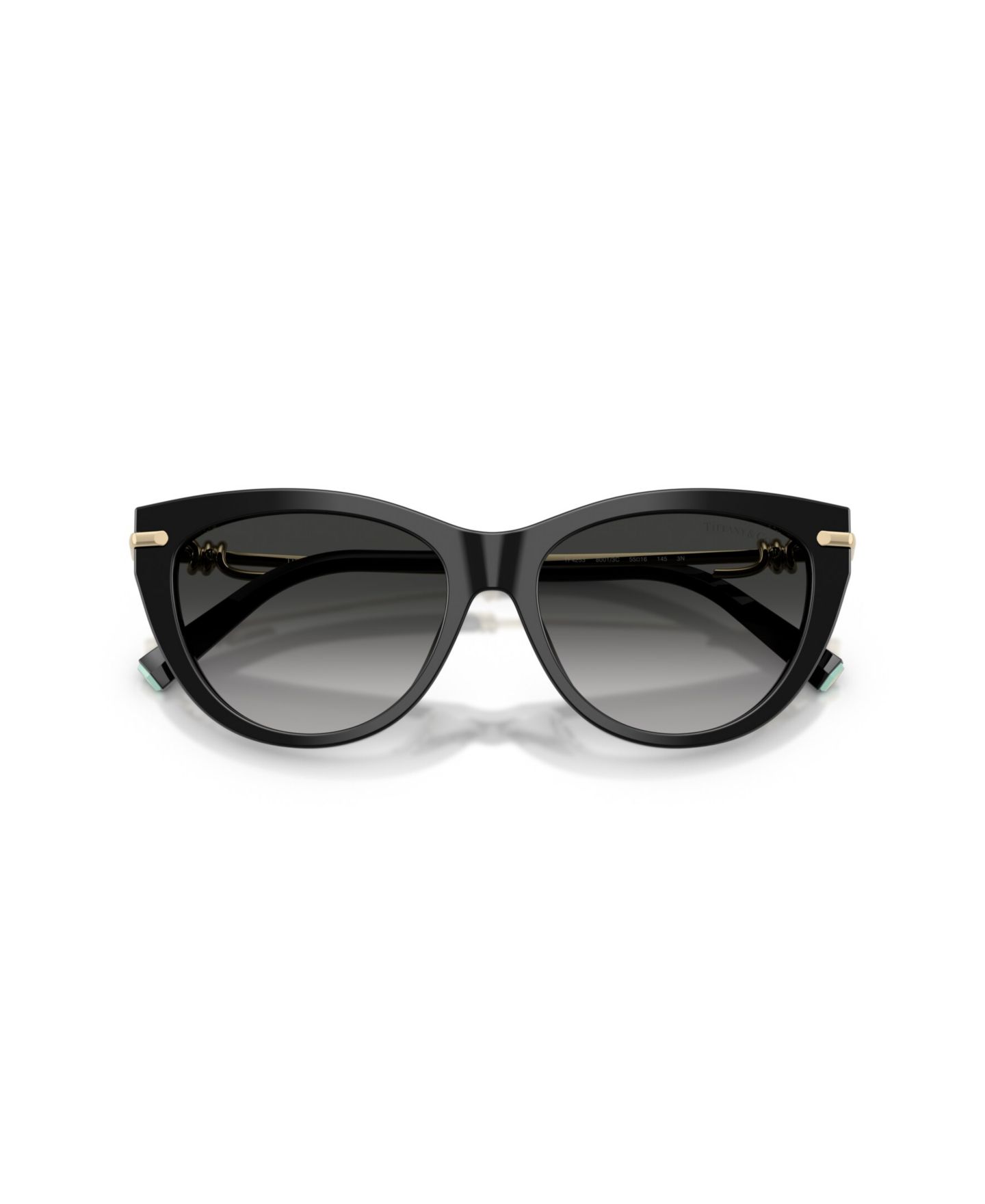 Женские солнцезащитные очки Tiffany & Co. Cat Eye Sunglasses, TF4253, цвет: Чёрный — фото 5