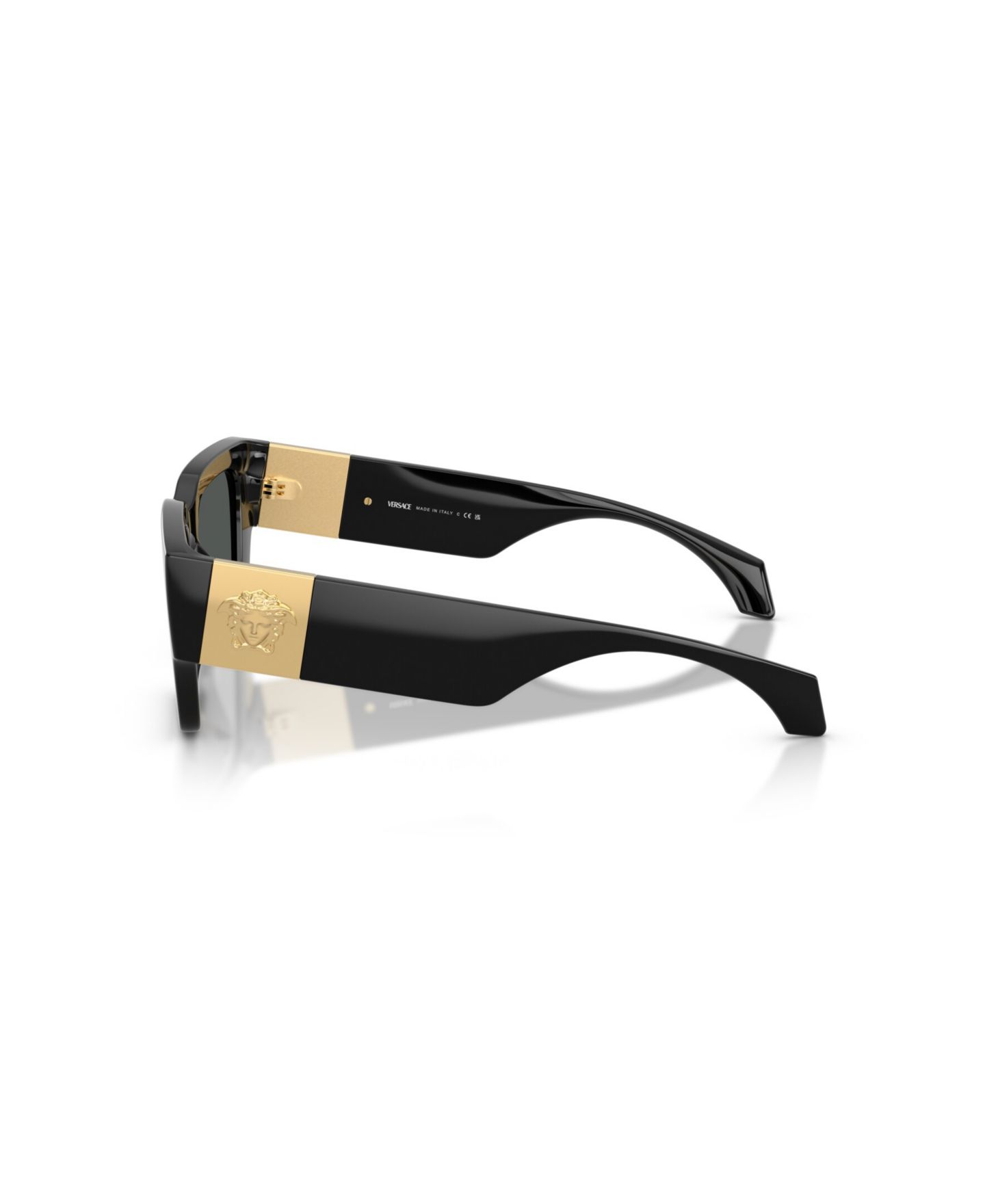 Женские солнцезащитные очки Versace Square Sunglasses, VE4497U, цвет: Чёрный — фото 2
