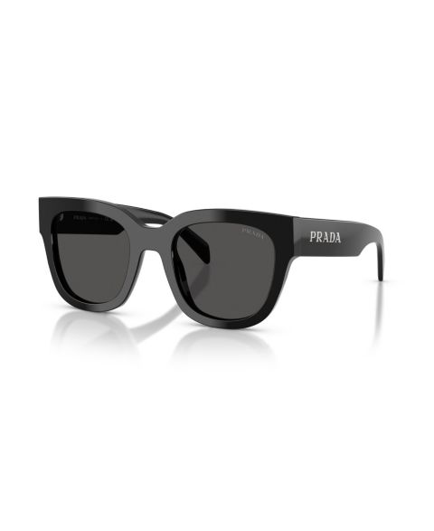 Женские солнцезащитные очки PRADA Square Sunglasses, PR C04S, цвет: Чёрный