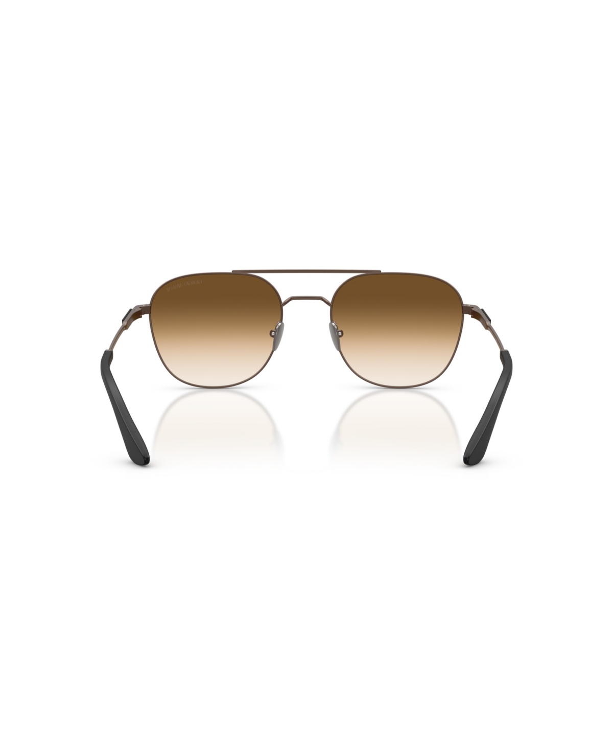 Giorgio Armani Double-bridge Sunglasses In Brown