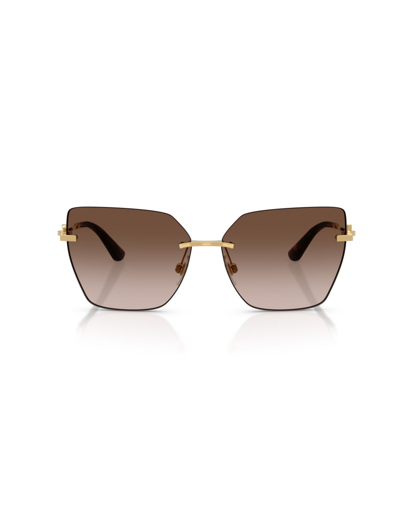 Женские солнцезащитные очки Dolce&Gabbana Dolce Gabbana Sunglasses, DG2321, цвет: Тёмный золотой — фото 2