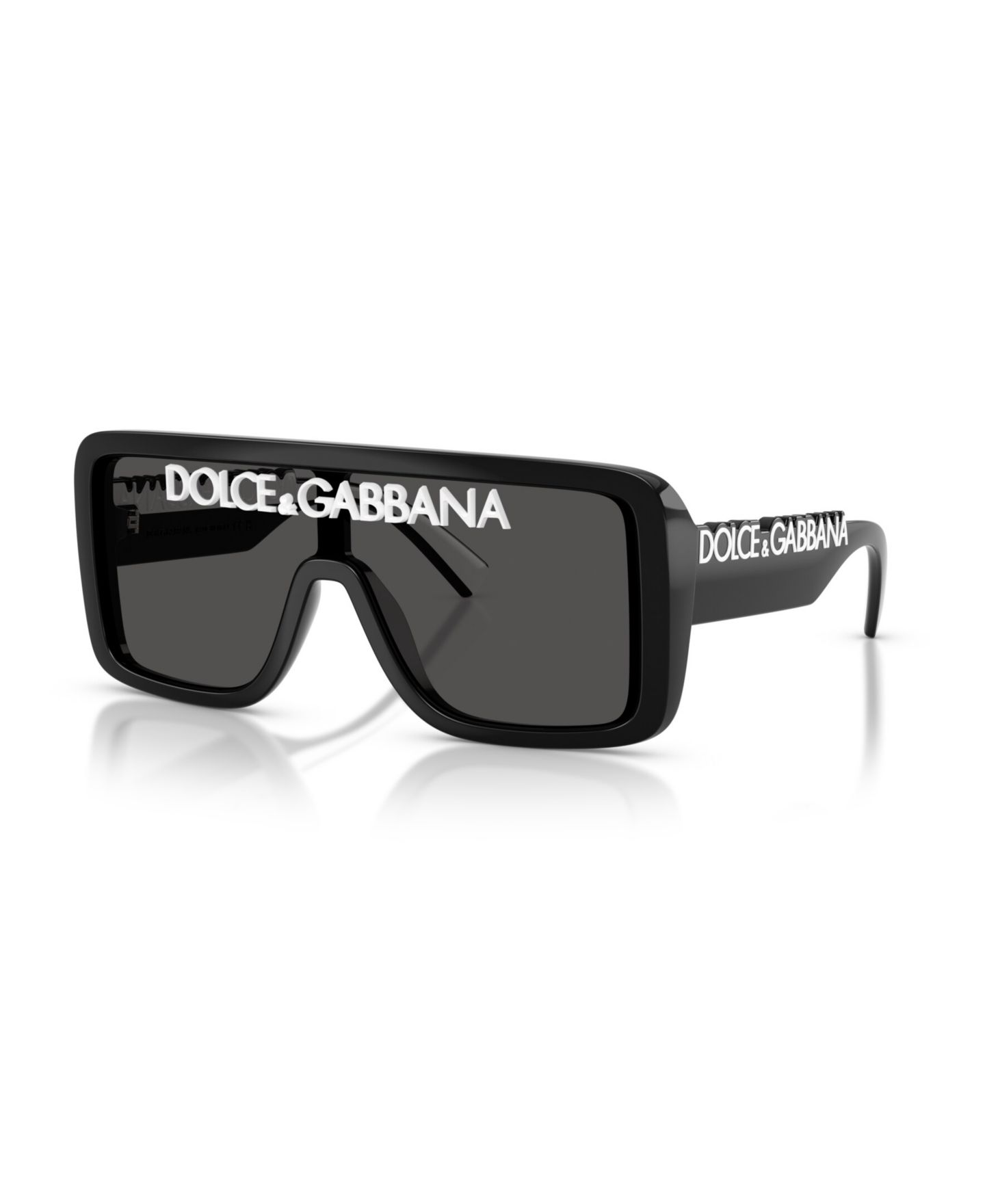 Солнцезащитные очки Dolce&Gabbana Unisex Rectangle Sunglasses, DG6204, цвет: Чёрный — фото 1