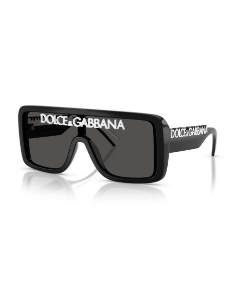 Солнцезащитные очки Dolce&Gabbana Unisex Rectangle Sunglasses, DG6204, цвет: Чёрный