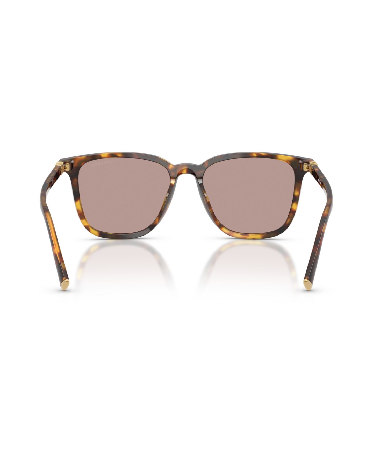 Женские солнцезащитные очки MIU MIU Square Sunglasses, MU B03S, цвет: Медовый гавана — фото 4