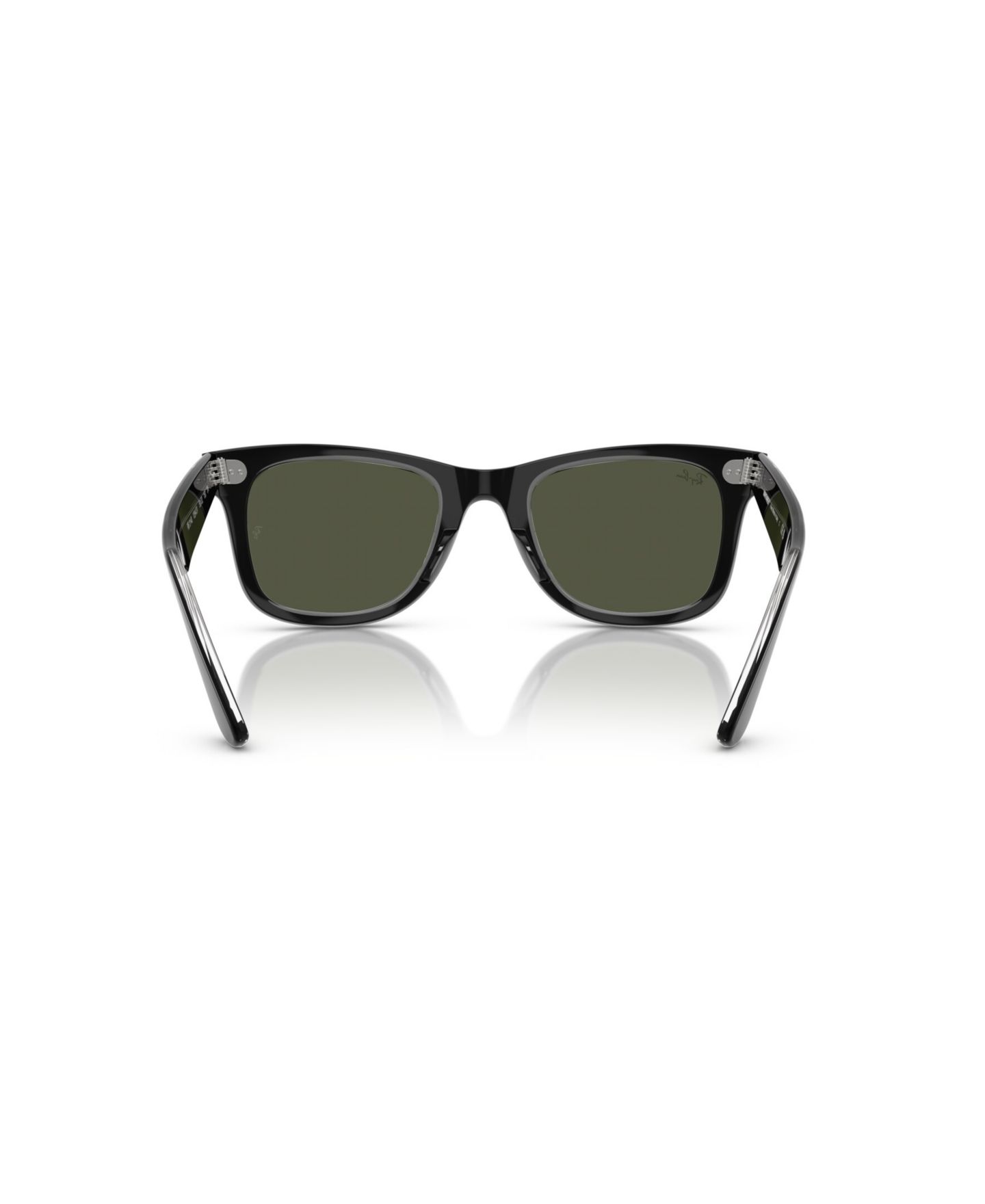 Солнцезащитные очки Ray-Ban Unisex Square Sunglasses, Wayfarer RB2140, цвет: Чёрный прозрачный — фото 4