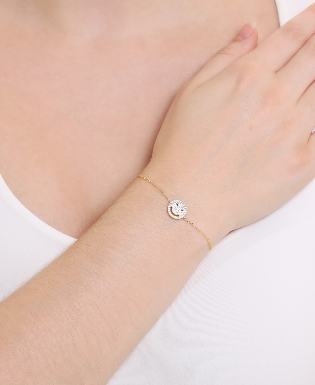 Macy's Cubic Zirconia Bracelet (0.59 ct. t.w.) Sterling Silver (also 14K Gold Over Silver)