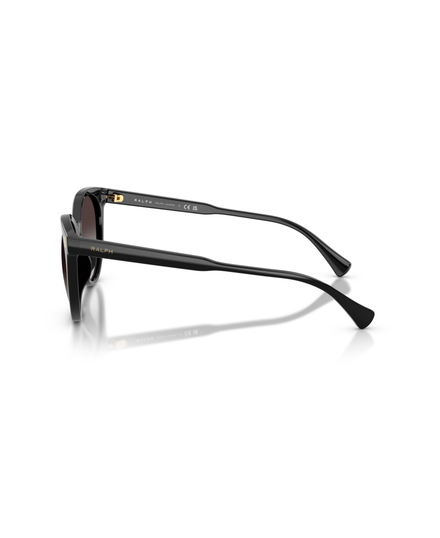 Женские солнцезащитные очки Ralph by Ralph Lauren Round Sunglasses, RA5331U, цвет: Блестящий чёрный — фото 7