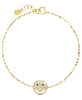Cubic Zirconia Bracelet (0.59 ct. t.w.) in Sterling Silver (also in 14k Gold Over Sterling Silver)