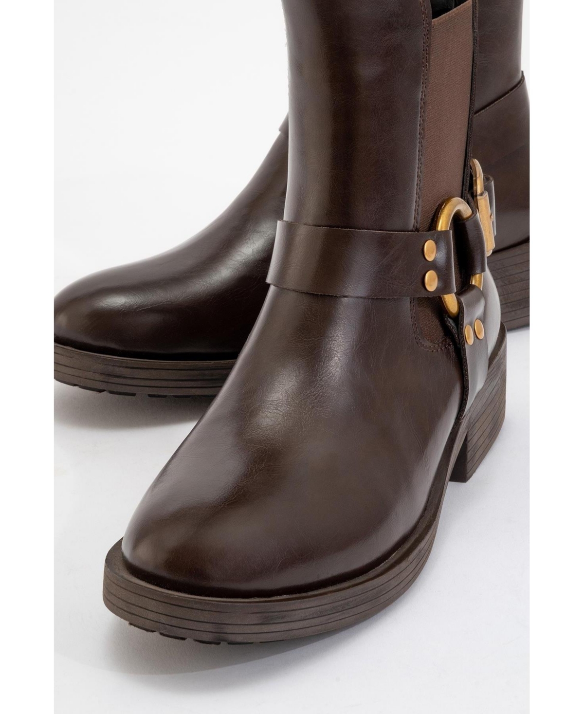 Prologue Shoes Stone Buckled Zip Ankle Boot (Women)