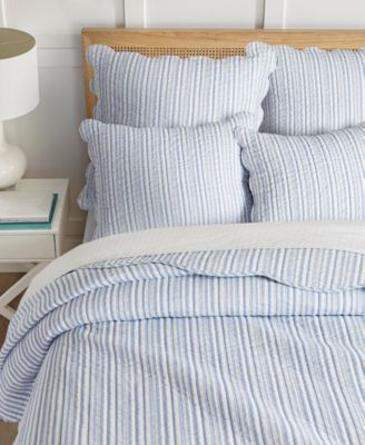 Home Martha Stripe Reversible 3-Pc. Bedspread Set, King