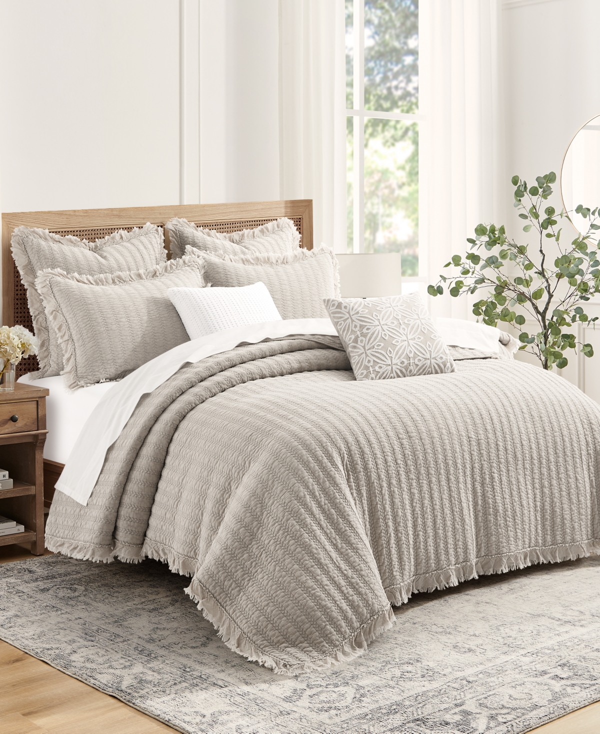 Levtex Wilhemina Stone Washed 3-Pc. Quilt Set, Full/Queen