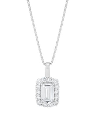 Grown With Love - rown With Love Certified Lab Grown Diamond Pendant Necklace (1-1/2 ct. t.w.) in 14k White Gold