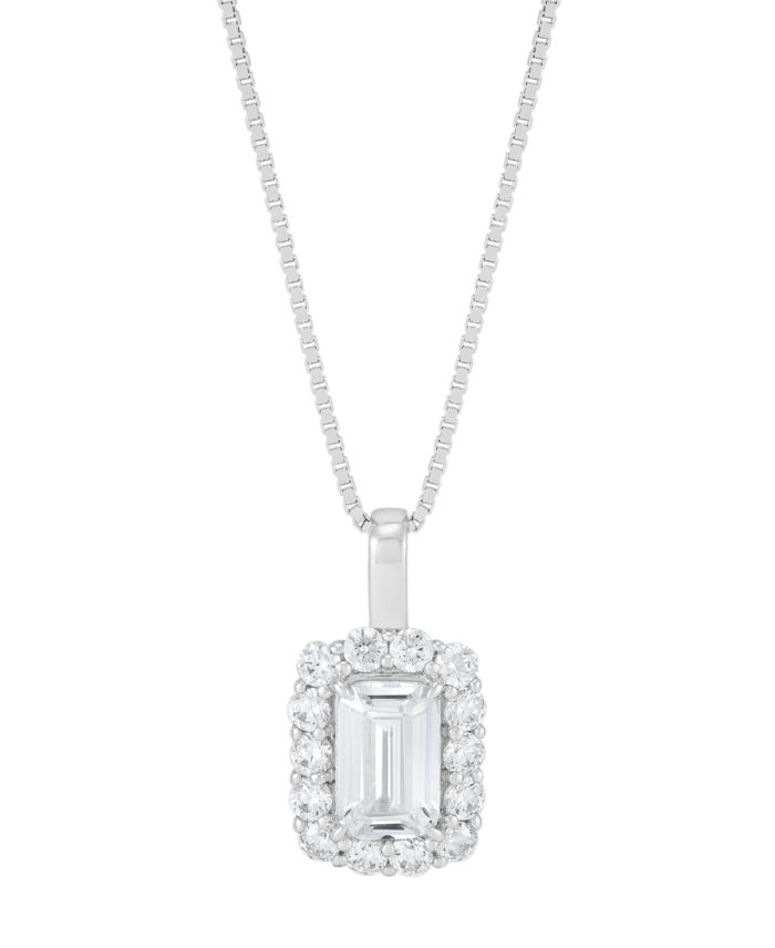 IGI Certified Lab Grown Diamond Pendant Necklace (1-1/2 ct. t.w.) in 14k