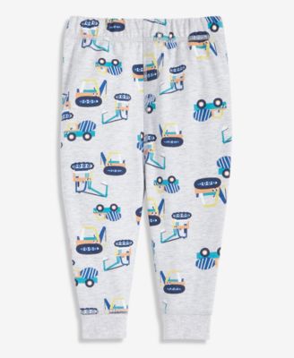 Baby Boys Construction-Print Joggers Pants, Macy's Exclusive