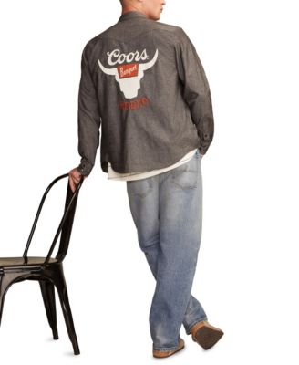 Men's Coors Rodeo Western Spread Collar Shirt