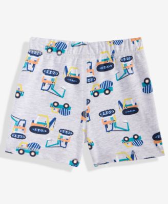 Boys Toddler 2T-4T Construction Trucks Shorts, Macy's Exclusive