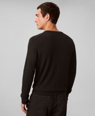 Men's Merino Wool Blend Crewneck Sweater