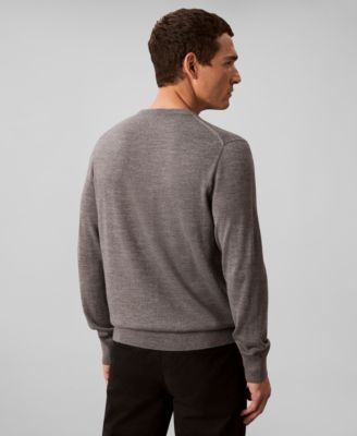 Men's Merino Wool Blend Crewneck Sweater