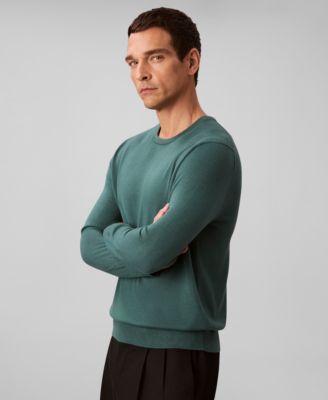 Men's Merino Wool Blend Crewneck Sweater