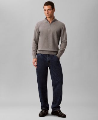 Men's Quarter Zip Classic Fit Sweater