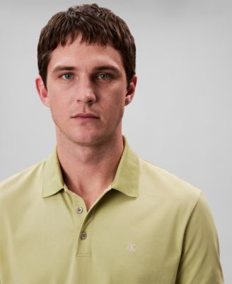 Men's Regular-Fit Smooth Cotton Monogram Logo Polo Shirt