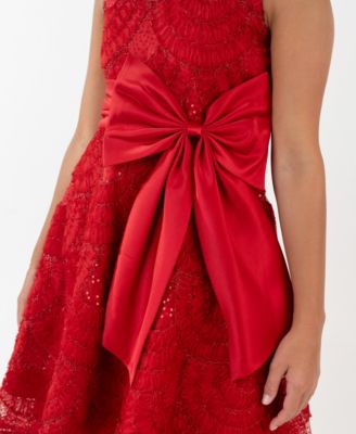 Girls' 7-16 Soutache Hi-Low Dress