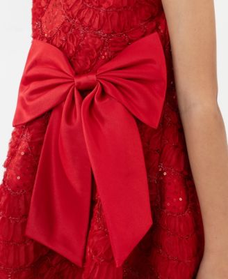 Girls' 2T-6X Soutache Hi-Low Sleeveless Dress