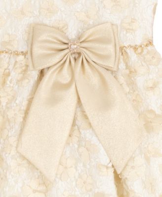 Girls' 7-16 Soutache Illusion Bodice Dress