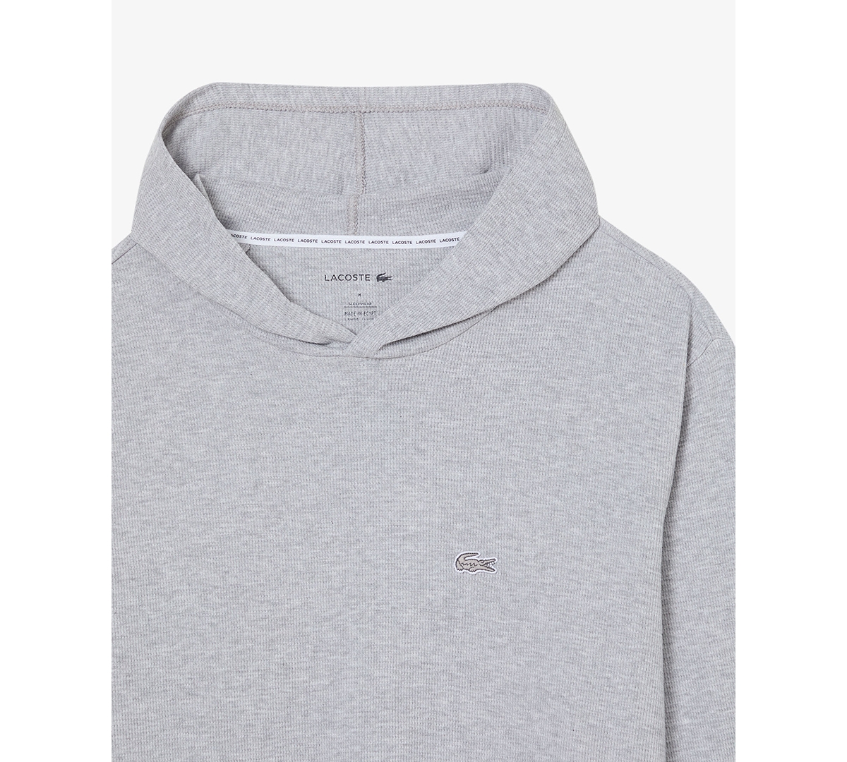 Lacoste Men's Thermal Sleep Waffle Hoodie