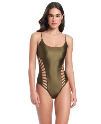 Cross Side Cut Out One-Piece Swimsuit