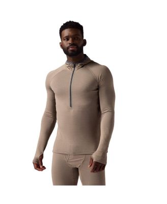 Men's Pines Microgrid Ultra-Lt Baselayer 1/2-Zip Scuba Top Lightweight Long Underwear Tops