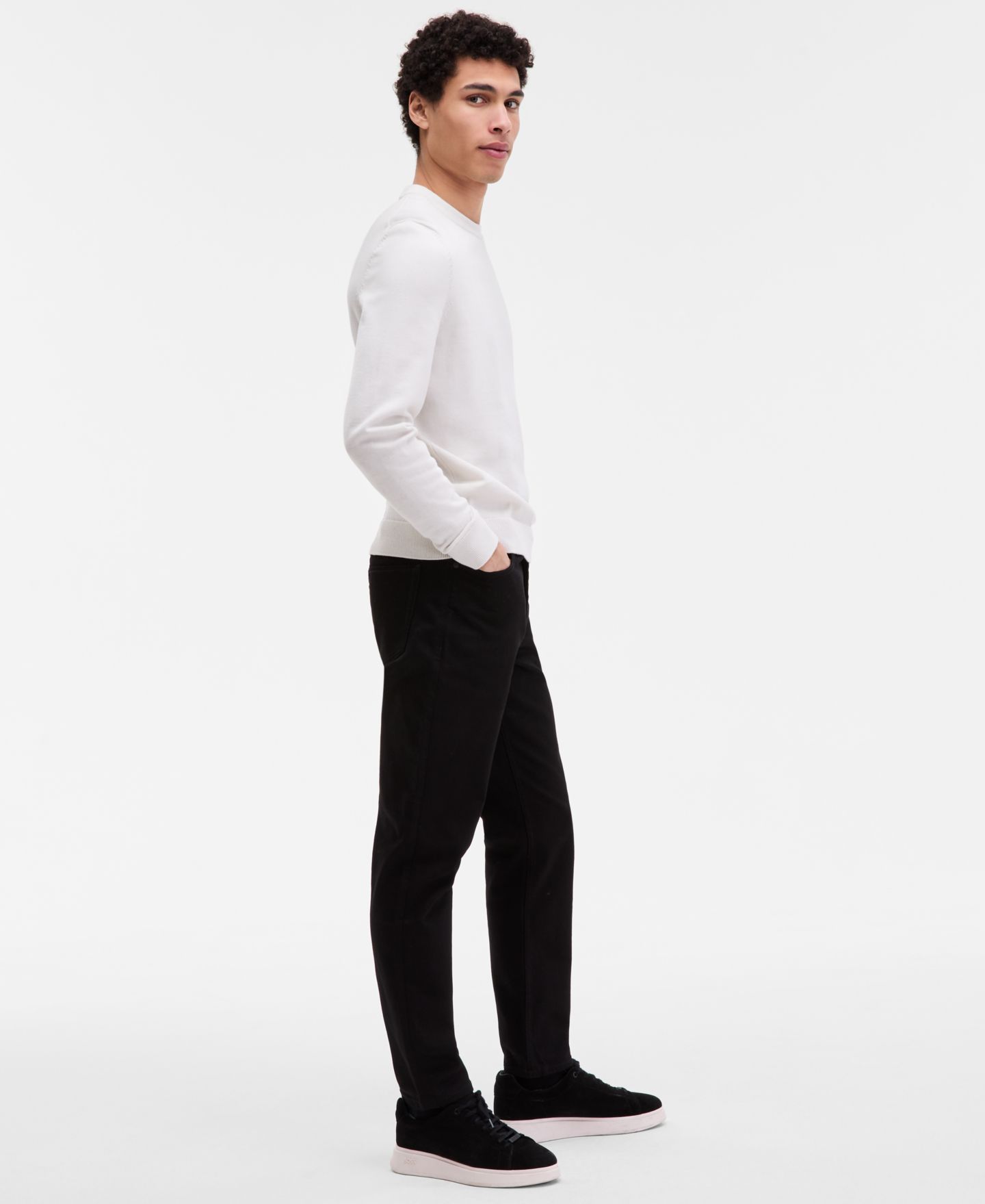 Мужские брюки Hugo Boss Hugo 634 Pants, цвет: Чёрный — фото 2