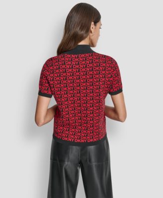 Petite Short Sleeve Logo Sweater