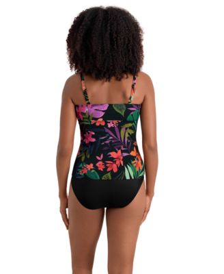 Women's Shirred Pull-On Tankini Top